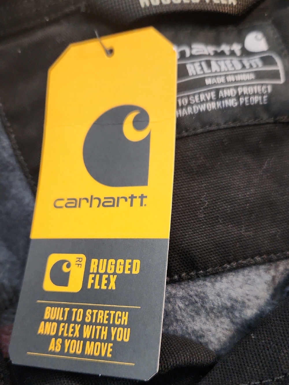 Carhartt Rugged Flex Canvas fleece Lined Snap Front Shirt Jacket - Picture 9 of 12